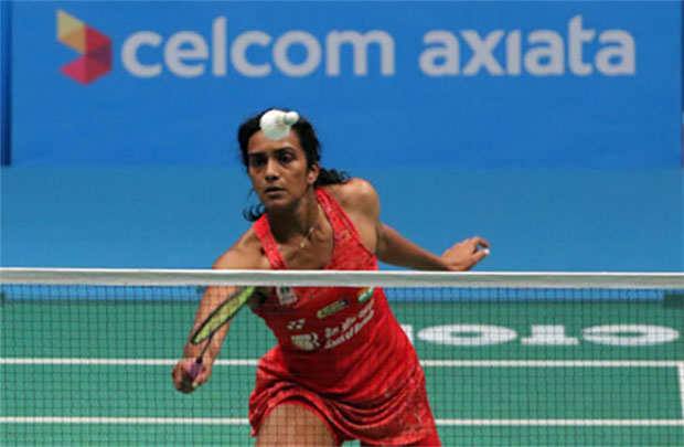 PV Sindhu secures a spot in the Malaysia Open semi-final. (photo: AP)