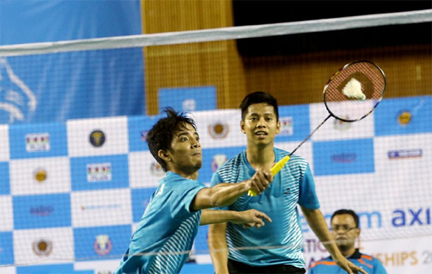 Arif Latif/Azriyn Ayub are fighting for their own success in badminton. (photo: Bernama)