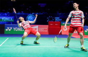 Marcus Gideon/Kevin Sukamuljo would be the key to Indonesia's victory against China in the Asian Games badminton men's team final. (photo: AFP)