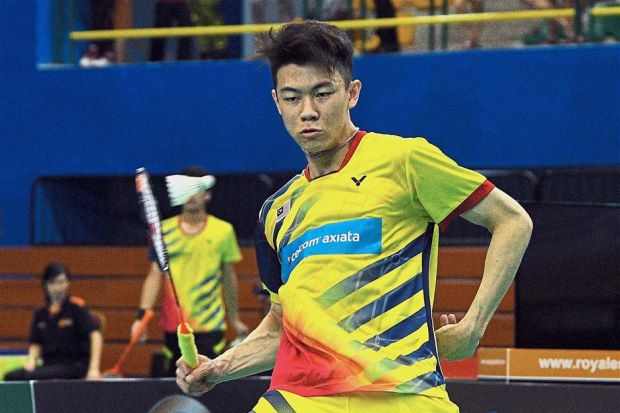 Lee Zii Jia meets Son Wan Ho in the 2018 Asian Games men's singles round of 16. (photo: Bernama)