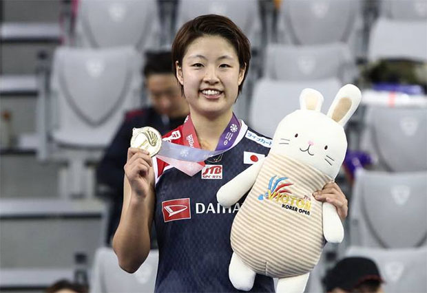 Congratulations to Nozomi Okuhara for winning the 2018 Korea Open. (photo: AFP)