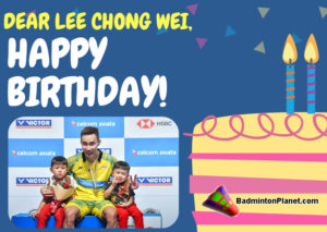 Birthday greeting from BadmintonPlanet.com.
