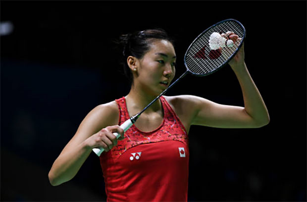 Michelle Li holds a 3-0 career meeting record against Ayumi Mine of Japan prior to Saturday's Macau Open semi-final. (photo: AFP)