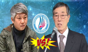 Kang Kyung-Jin versus BKA president Park Ki-hyun. (photo: Twitter)