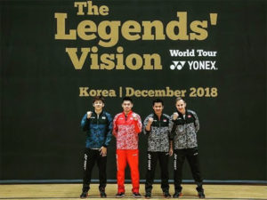 The Legends' Vision in Korea - Lee Yong-Dae, Lin Dan, Peter Gade, Taufik Hidayat. (photo: Yonex)