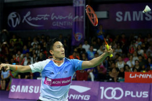 Fans are excited to watch Kento Momota play in the 2018/2019 Purple League. (photo: Purple League's Facebook)