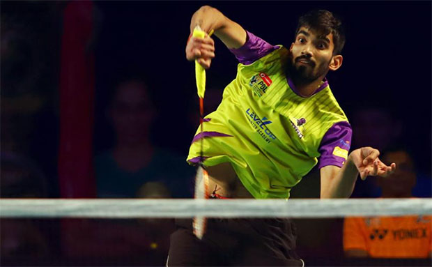 Kidambi Srikanth has gone undefeated in the 2018/2019 Premier Badminton League (PBL). (photo: PBL)