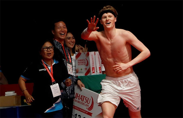 Anders Antonsen lead Denmark's charge for the 2019 European Mixed Team Championships gold. (photo: EPA)