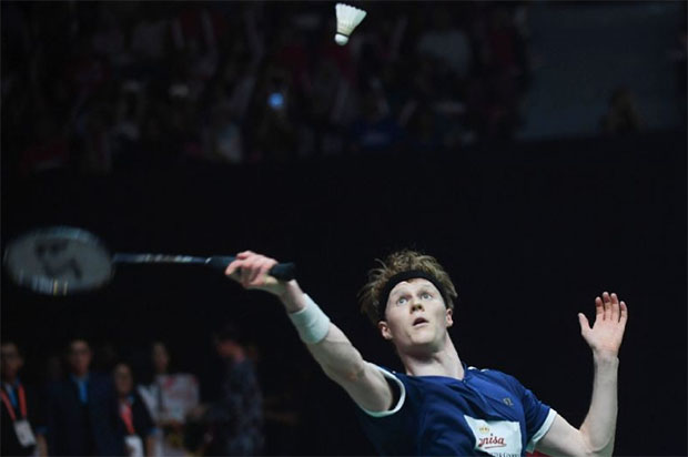 Anders Antonsen earns a chance to challenge Viktor Axelsen in Barcelona Spain Masters final. (photo: AFP)