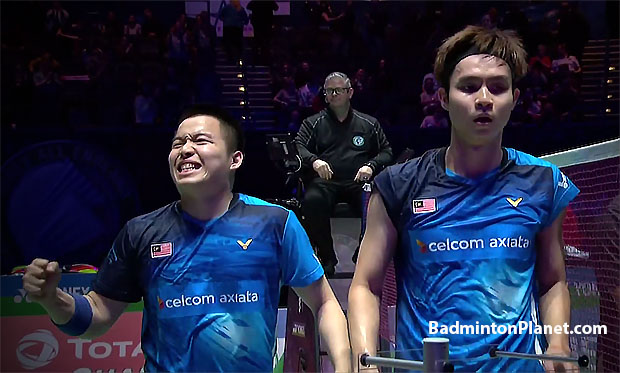Another strong performance from Aaron Chia/Soh Wooi Yik in the 2019 All England semi-finals.