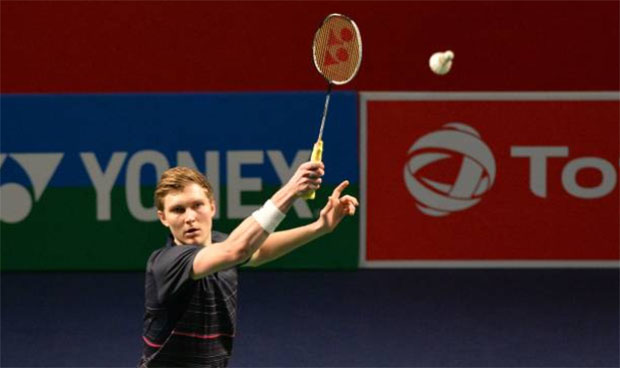 Viktor Axelsen looks to win his second title of 2019 in the India Open final. (photo: Sajjad Hussain/Afp/Getty Images)