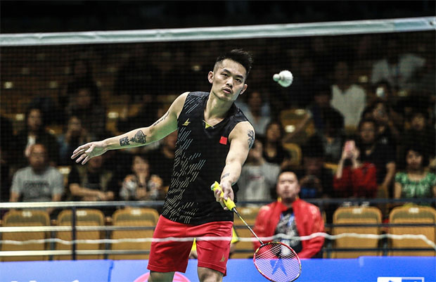 Lin Dan moves into the Badminton Asia Championships second round. (photo: Sina)