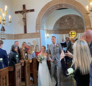 Mads Pieler Kolding marries girlfriend in a church. (photo: Mads Pieler Kolding's Instagram)