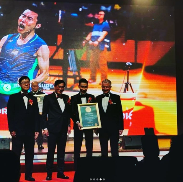 Lee Chong Wei awarded longest reign at World No. 1 in badminton ranking. (photo: bespoked_ianchang's Instagram)