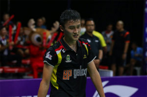 Lim Chong King earns a chance to practice with the Malaysian senior players. (photo: Purple League)