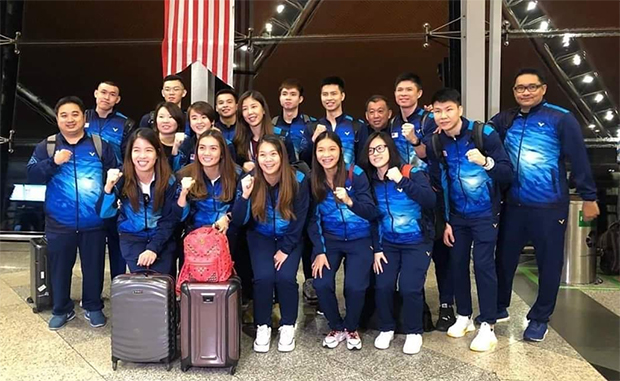 Malaysia's badminton team depart for the 2019 World Championships in Basel, Switzerland. (photo: BAM)
