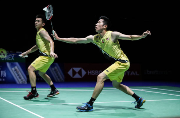 Goh V Shem/Tan Wee Kiong are one win away from claiming the Chinese Taipei Open title. (photo: Shi Tang/Getty Images)