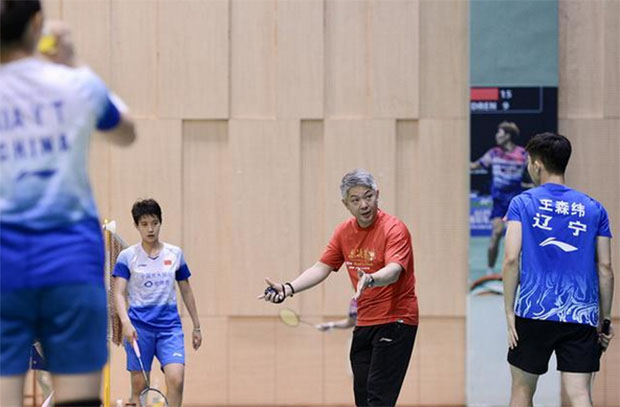 Chinese badminton team prepares for Tokyo Olympics in Xiamen