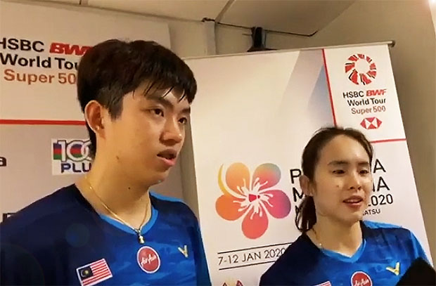 Wish Man Wei Chong/Pearly Tan Koong Le best of luck in the Malaysia Masters second round.