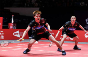Aaron Chia/Soh Wooi Yik advance to the semi-finals of Indonesia Masters. (photo: Shi Tang/Getty Images)