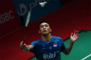 Jonatan Christie stays active during the coronavirus self-quarantine. (photo: AFP)