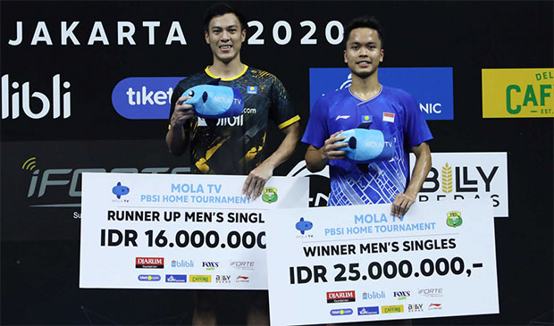Anthony Sinisuka Ginting wins total prize money of USD$1,739.94. (photo: PBSI)