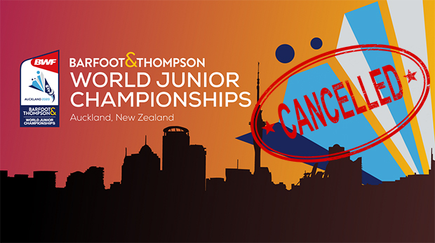 Badminton World Federation (BWF) decides to cancel the 2020 World Junior Championships in New Zealand. (photo: BWF)