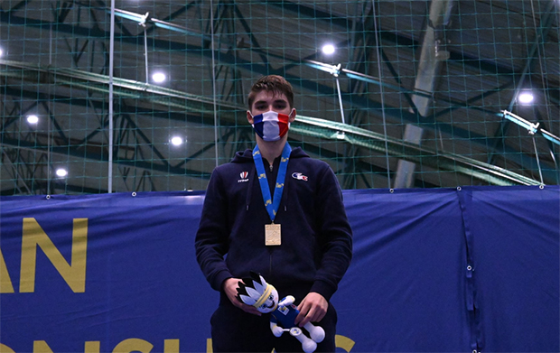 Christo Popov wins the 2020 European Junior Championships. (photo: Badminton Europe)
