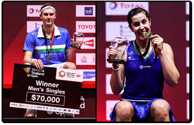 Viktor Axelsen, Carolina Marin win Toyota Thailand Open. (photo: Shi Tang/Getty Images)