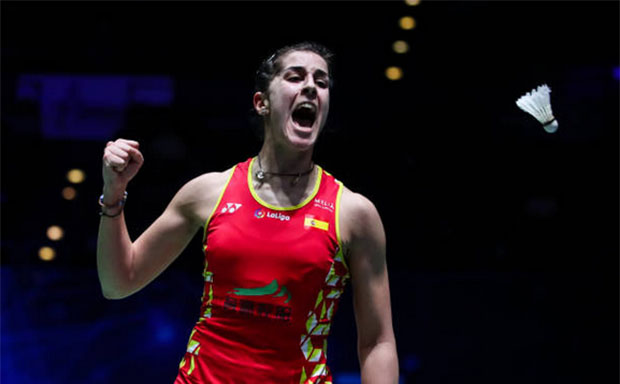 Wish Carolina Marin a speedy recovery. (photo: Shi Tang/Getty Images)