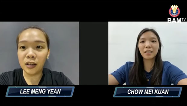 Chow Mei Kuan/Lee Meng Yean determined to do well at Tokyo Olympics. (photo: BAM)