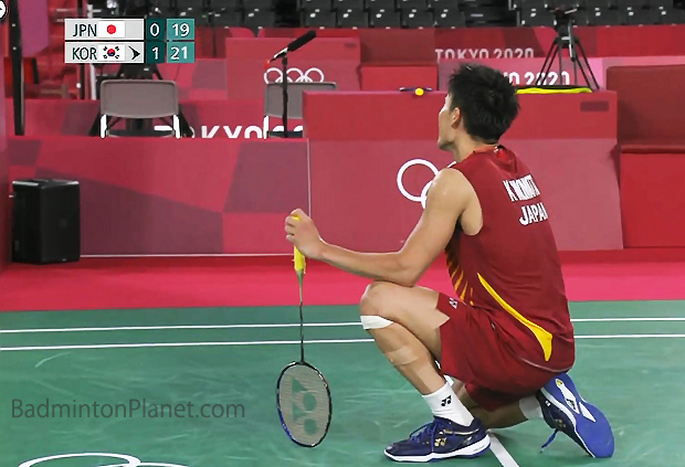 Kento Momota crashes out of Tokyo Olympics.