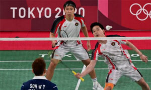 Kevin Sanjaya Sukamuljo/Marcus Fernaldi Gideon need to improve their mental strength in order to achieve good results at big tournaments. (photo: AFP)