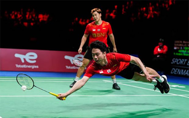 Marcus Fernaldi Gideon/Kevin Sanjaya Sukamuljo are trying to regain their dominance in men's doubles. (photo: Shi Tang/Getty Images)
