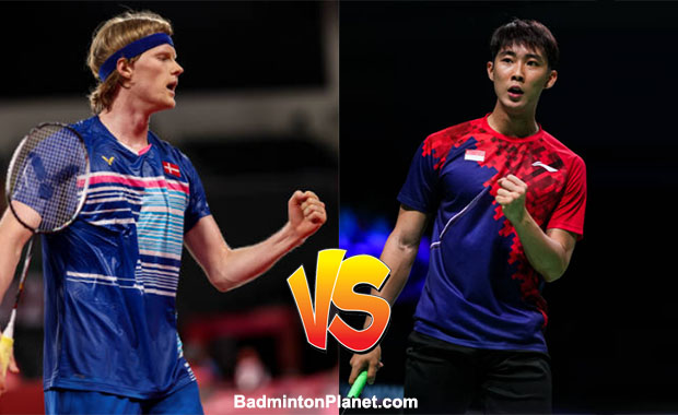 Anders Antonsen Faces Loh Kean Yew in 2021 BWF World Championships semis. (photo: AFP)