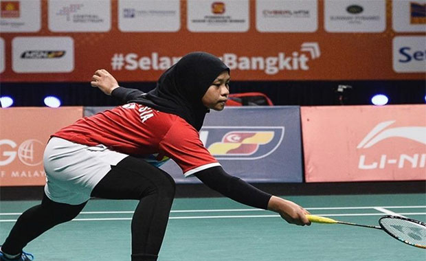 Siti Nurshuhaini is the most improved Malaysian women's player at the 2022 BATC. (photo: Bernama)