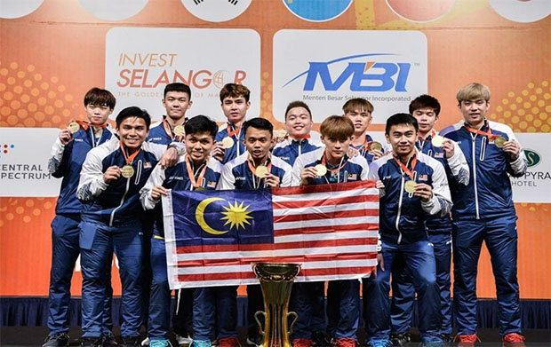 Malaysia wins the 2022 Badminton Asia Team Championships (BATC) title. (photo: Bernama)