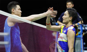 Lee Zii Jia sets up a rematch vs. Kento Momota in All England quarters. (photo: Shi Tang/Getty Images)