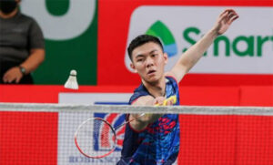 Lee Zii Jia advances to the 2022 Badminton Asia Championships quarter-finals. (photo: Xinhua)