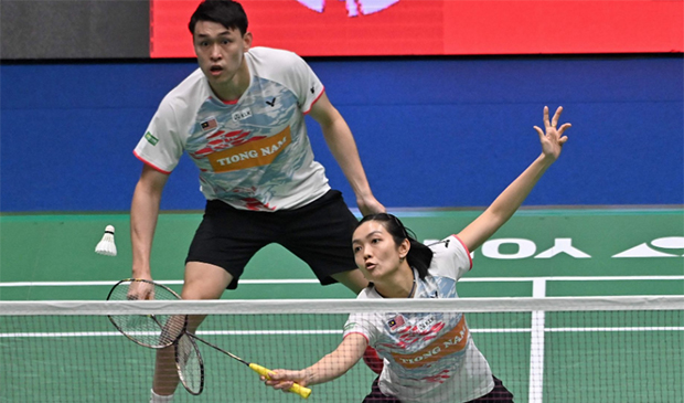 Tan Kian Meng/Lai Pei Jing enter the Korea Open semi-finals. (photo: AFP)