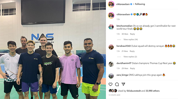 Lakshya Sen Returns to Viktor Axelsen’s Dubai Camp
