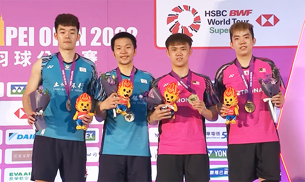 Man Wei Chong/Tee Kai Wun see off Olympic champs Lee Yang/Wang Chi-Lin for the Taipei Open title.