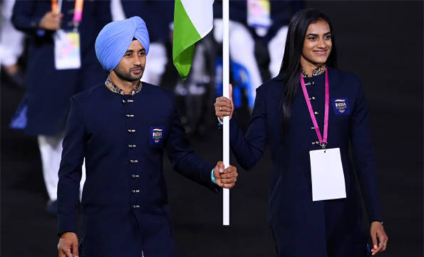 PV Sindhu is the flag bearer for India at the 2022 Birmingham Commonwealth Games. (photo: Alex Davidson/Getty Images)