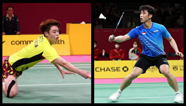Ng Tze Yong to clash with Loh Kean Yew in 2022 Commonwealth Games men's singles quarter-finals. (photo: AFP)