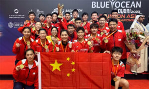 Congratulations to China for winning the 2023 Badminton Asia Mixed Team Championship. (photo: Feifei)