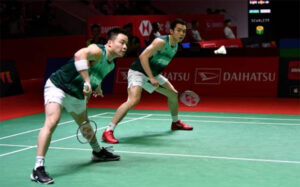 Aaron Chia/Soh Wooi Yik make the 2023 Badminton Asia Championships (BAC) second round. (photo: Shi Tang/Getty Images)