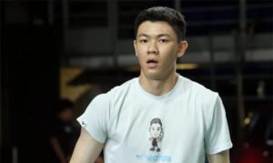 Lee Zii Jia is practicing at Axiata Arena to get ready for the 2023 Malaysia Masters. (photo: Sinchew)