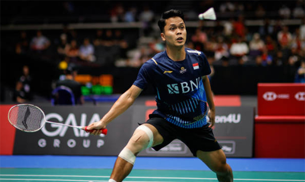 Anthony Sinisuka Ginting Enters the 2023 Singapore Open final. (photo: Shi Tang/Getty Images)