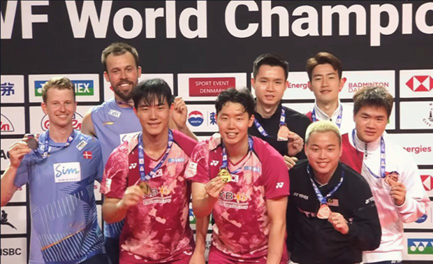 Seo Seung Jae and Kang Min Hyuk emerged as the new men's doubles world champions. (photo: YouTube)