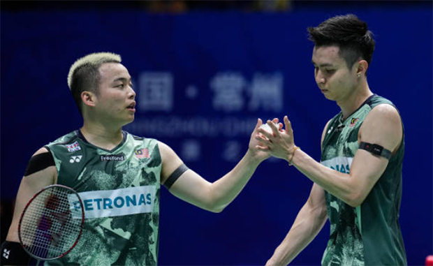 Aaron Chia/Soh Wooi Yik to meet Ong Yew Sin/Teo Ee Yi in the 2023 China Open quarterfinals. (photo: Shi Tang/Getty Images)